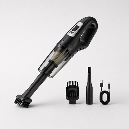 Aspirateur sans fil pour voiture – Compact avec embouts inclus