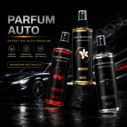 Spray Désodorisant Voiture 245 ml – Parfum d’Intérieur Auto