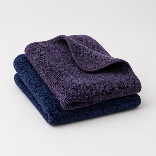 Lot de 2 chiffons microfibres auto – Vitres et finition sans traces